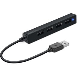 Hub Speed Link 4 puertos USB 2.0 Snappy Slim diseño compacto