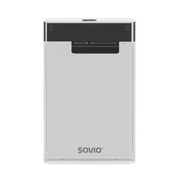 Caja disco duro externo SAVIO AK-66 2.5" Plástico Transparente SATA USB 3.0