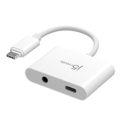 Adaptador USB C a Jack 3,5 mm J5CREATE JCA122-N Blanco Power Delivery