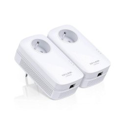 Adaptador de red TP-LINK TL-PA8015P Pack 2 CPL 1300 Mbps Gigabit LAN toma integrada