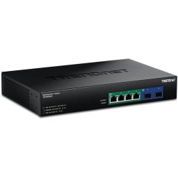 Conmutador de red TRENDnet TPE-BG5062 2.5G 4 Puertos PoE++ SFP+ 10G Montaje en rack