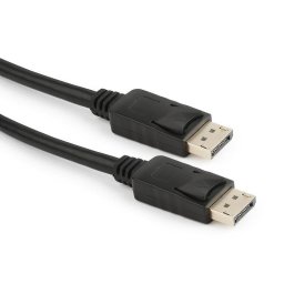 Cable DisplayPort Gembird CC-DP2-10M 10 m 4K UHD Negro con botones autobloqueantes