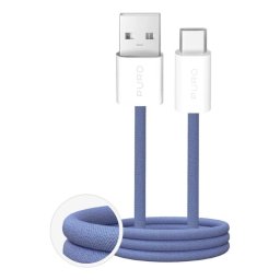 Cable USB-A a USB-C PURO PUCAC10WFABK415MTBL 1,5 m Azul TPE