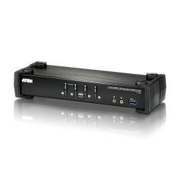 Interruptor KVM Aten CS1924 DisplayPort 4K USB 3.0 con audio y HUB USB 4 puertos