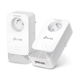 Adaptador Powerline TP-LINK PG2405P Gigabit G.hn 2400 Pack 2 Enchufe Integrado