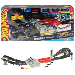 Circuito de carreras HOT WHEELS JDY16 Gran Premio Formula 1 multicolor 3 vehículos