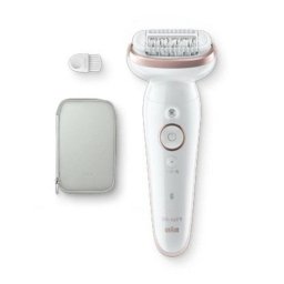 Depiladora Braun Silk-épil 9 Oro Blanco 40 pinzas MicroGrip Wet&Dry 50 min