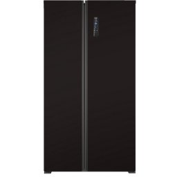Frigorífico Americano BOMANN Kombi SBS Total No Frost 177 cm 442L E Negro LED Pantalla Alarma