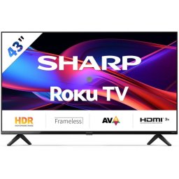 TV Sharp LED 43GD2225E 43" Full HD 60Hz Smart TV Roku HDR10 HLG