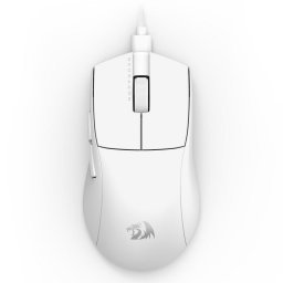 Ratón Redragon M724W-1K K1NG Cableado 12400 DPI Blanco Ultraligero RGB