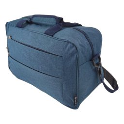 Benzi BZ5496 Bolsa de Viaje 20L, Apta para Ryanair y Vueling, 40×25×20cm, 3 Compartimentos, Correa Ajustable, Poliéster Ligero, Azul