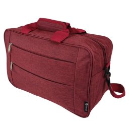 Benzi BZ5496 Bolsa de Viaje 20L, Apta para Ryanair y Vueling, 40×25×20 Cm, 3 Compartimentos, Correa Ajustable, Poliéster Ligero, Rojo