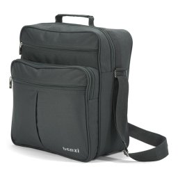 Benzi Bz3325 Bolso Bandolera 9l Unisex, Bolsa De Hombro Compacta Con Múltiples Bolsillos, Poliéster Resistente, Gris