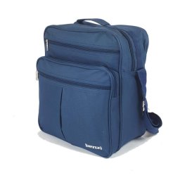 Benzi Bz3325 Bolso Bandolera 9l Unisex, Bolsa De Hombro Compacta Con Múltiples Bolsillos, Poliéster Resistente, Azul