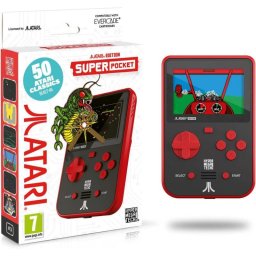 Blaze Entertainment Atari Super Pocket Retro 50 juegos precargados Pantalla LCD Azul