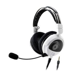 Auriculares Audio-technica ATH-GDL3 con cable abiertos para gaming con micrófono desmontable blancos