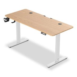 Escritorio elevable Offy Ryva eléctrico madera blanca