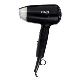 Secador de Pelo Plegable Philips Essential Care BHC010/00 1200W 3 Temperaturas 3 Velocidades Negro