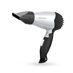 Secador de Pelo de Viaje Esperanza EBH002S 850W 2 Temperaturas 2 Velocidades Compacto Negro