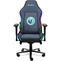 Silla gaming Nacon CH-800TRGB textil gris RGB ajuste lumbar reposabrazos 4D