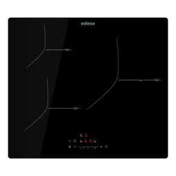 Placa de inducción Edesa EIS-6330 R 3 zonas 59 cm Touch Slider Vidrio Negro