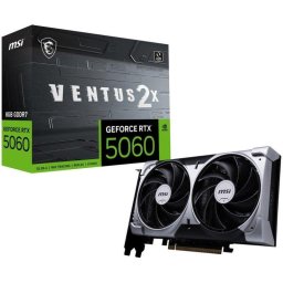 Tarjeta Gráfica MSI GeForce RTX 5060 8G VENTUS 2X 8GB GDDR7 Reflex 2 RTX AI DLSS4