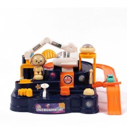 Pista de carreras Ogi Mogi Space Adventure Mini con 4 botones y accesorios