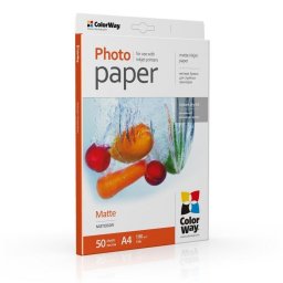 Papel fotográfico Colorway PM190050A4 mate A4 190 g/m² 50 hojas alta opacidad