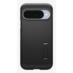 Funda para móvil Spigen Tough Armor Cover Doble Capa PC TPU Negra Soporte para Google Pixel 10 Pro