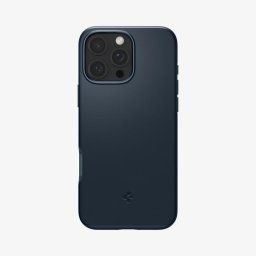 Funda para móvil SPIGEN Thin Fit MagFit tipo cover policarbonato azul oscuro compatible MagSafe para iPhone 16 Pro