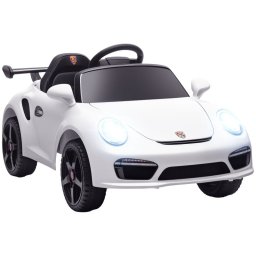 Aiyaplay Coche Eléctrico Para Niños Con Licencia Ruf Ctr 3 Clubsport Blanco