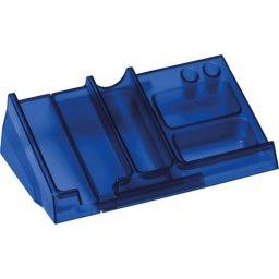 Accesorio de escritorio Kores 86253930 azul transparente plástico