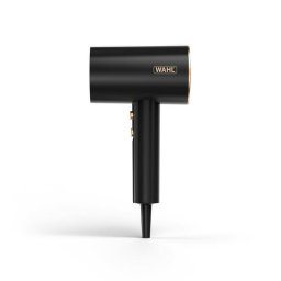 Secador de Pelo Iónico Wahl Ionic Flow 2100W 2 Temperaturas 2 Velocidades con Difusor y Concentrador Negro Oro