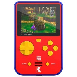 HyperMegaTech Super Pocket Rare Retro Portátil 14 Juegos Preinstalados Roja
