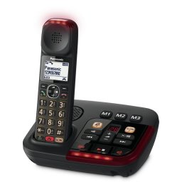 Teléfono Panasonic KX-TGM420EXB inalámbrico DECT volumen alto y contestador