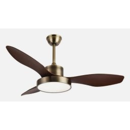 Ventilador de techo Fabrilamp 128599336 DC LED 3 aspas oro-roble 6 velocidades