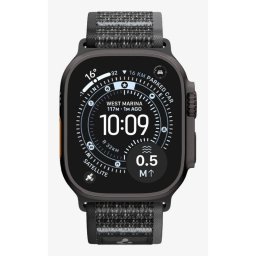 Correa Spigen Athlex Air 2 para Apple Watch Ultra 49 mm textil negra y naranja