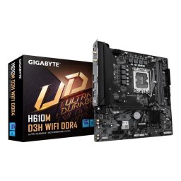 Placa Base Gigabyte H610M D3H WIFI Intel H610 LGA 1700 DDR4 Micro ATX WiFi 5 M.2 RGB