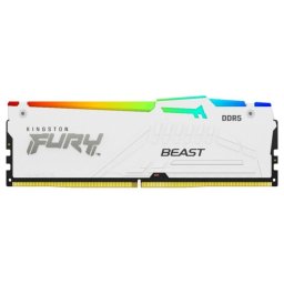 Memoria RAM Kingston FURY Beast KF552C40BWAK2-16 16GB 2x8GB DDR5 5200MHz CL40 RGB XMP Blanco