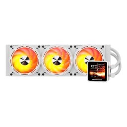 Refrigeración Líquida darkFlash DE360 360mm 3 Ventiladores Pantalla IPS ARGB Blanco