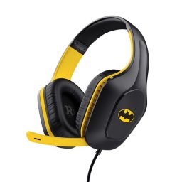 Auriculares Trust GXT 415BM ZIROX con cable Jack 3,5 mm para gaming, micrófono plegable, diadema ajustable, negro y amarillo