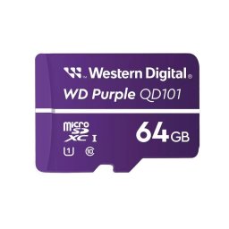 Tarjeta de memoria WD Purple SC QD101 64 GB microSDXC Clase 10 U1 púrpura