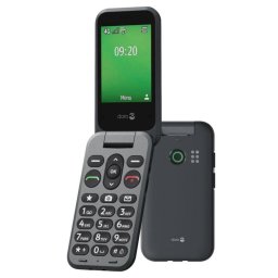 Móvil básico Doro Leva E20 negro 4G pantalla 2.8" cámara 0.3MP batería 1150mAh