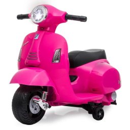 Correpasillos JAMARA Vespa Mini batería 4 ruedas luces rosa y negro