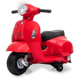 Correpasillos JAMARA Vespa Mini batería 4 ruedas luces LED negro y rojo