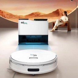 Robot Aspirador y Fregasuelos EZIclean Z15 Pro con Autovaciado Navegación Inteligente 10.000 Pa