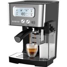 Cafetera Espresso Sencor SES 4090SS 1,4L 15 Bares con pantalla LCD y autolimpieza