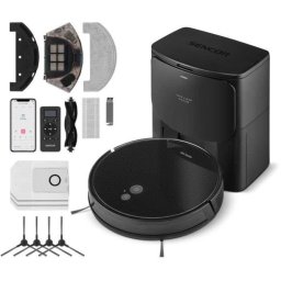 Robot Aspirador y Fregasuelos Sencor SRV-6485BK con Autovaciado Navegación Inteligente 3.000 Pa