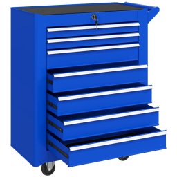 Durhand Carro De Herramientas Con 7 Cajones Cerraduran Ruedas Azul