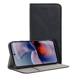 Funda para móvil Cool Flip Cover Polipiel Negra para Motorola Moto G55 5G